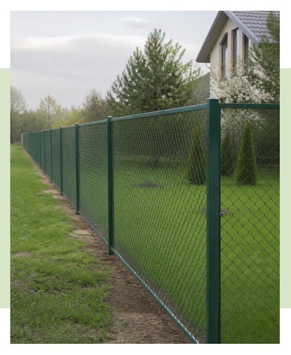 Забор из рабицы в ПВХ покрытии в Кургане по цене от 1907 р. | ЗаборЭксеперт-Крг